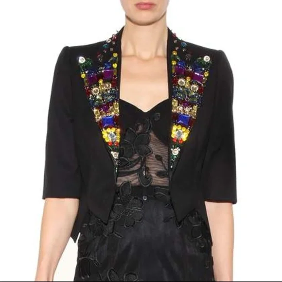 Dolce & Gabbana colorfully embellished edgy blazer - Picture 2 of 4